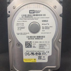 WD 80GB Hard Drive WD800JD